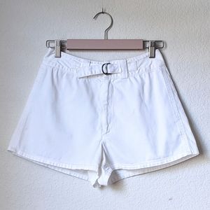 ralph lauren japan white belted a line shorts